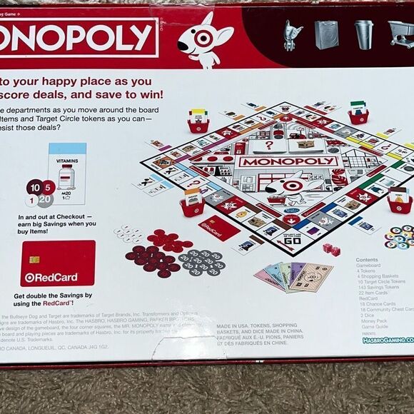 Hasbro Monopoly Game Target Store Edition Board Game NEW Sealed - Picture 5 of 11
